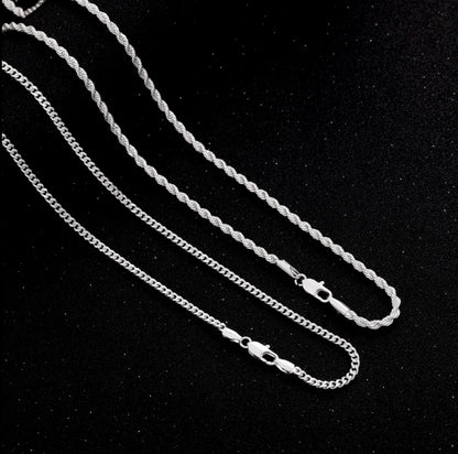 fachgo | Layered Cuban Chain Cross Necklace Set