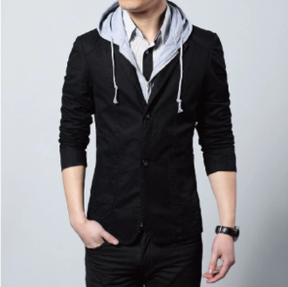 fachgo | Mens Street Style Hooded Blazer
