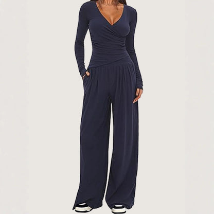 Long sleeved sportswear set for women's clothing