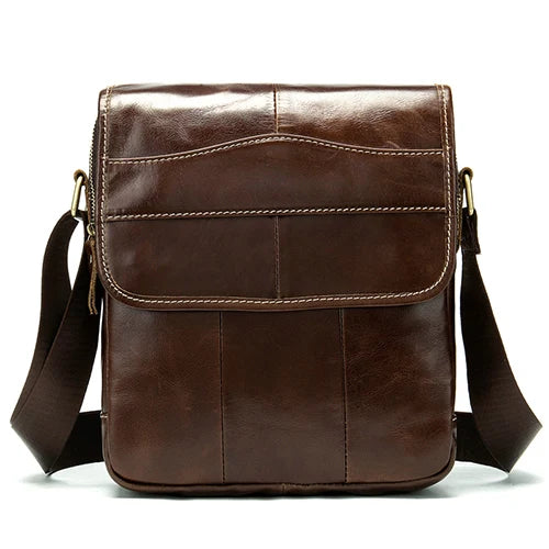 fachgo | MVA Men's Genuine Leather Bag Crossbody Bags for Men Messenger Bag Men Leather fashion Men's Shoulder Bags Male Handbags 1121
