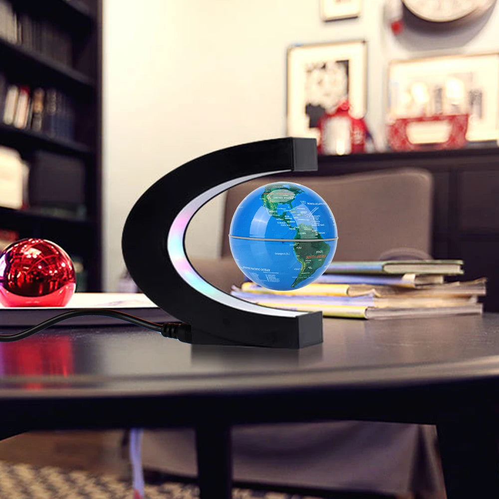 Magnetic Levitating Globe with LED Stand – EU Plug