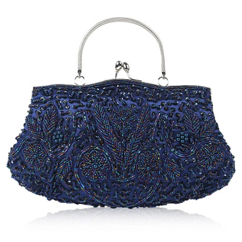 fachgo | Beaded Bridal Clutch Evening Bag