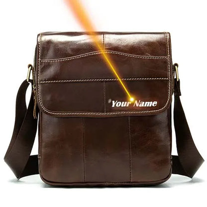 fachgo | MVA Men's Genuine Leather Bag Crossbody Bags for Men Messenger Bag Men Leather fashion Men's Shoulder Bags Male Handbags 1121