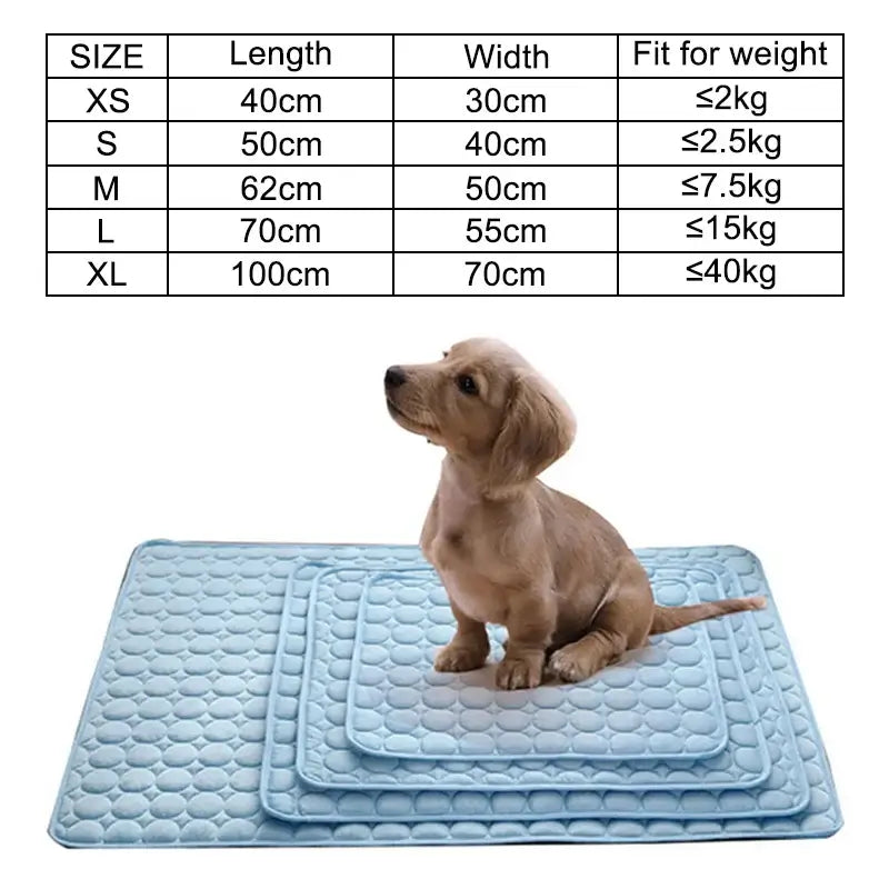 fachgo | Dog Mat Cooling Summer Pad Mat For Dogs Cat Blanket Sofa Breathable Pet Dog Bed Summer Washable For Small Medium Large Dogs Car