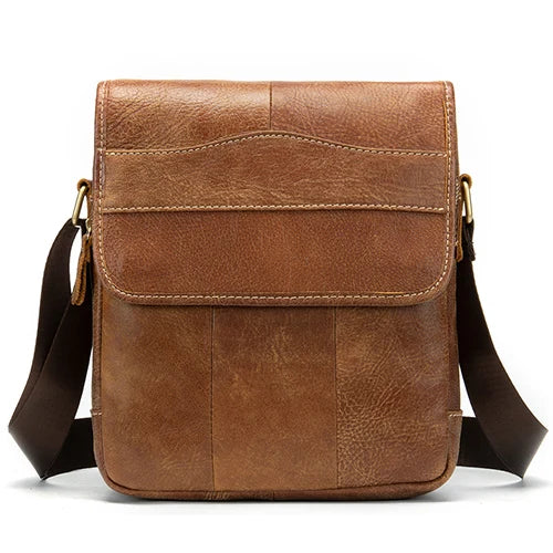 fachgo | MVA Men's Genuine Leather Bag Crossbody Bags for Men Messenger Bag Men Leather fashion Men's Shoulder Bags Male Handbags 1121