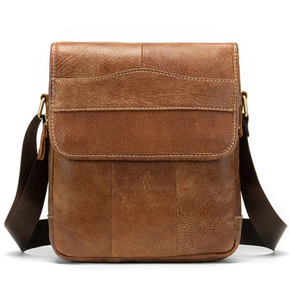 fachgo | MVA Men's Genuine Leather Bag Crossbody Bags for Men Messenger Bag Men Leather fashion Men's Shoulder Bags Male Handbags 1121