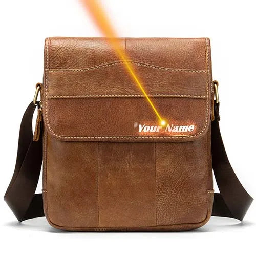 fachgo | MVA Men's Genuine Leather Bag Crossbody Bags for Men Messenger Bag Men Leather fashion Men's Shoulder Bags Male Handbags 1121