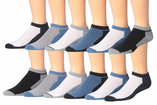 fachgo | James Fiallo Men's 12-Pairs Performance Low Cut Athletic Sport Socks