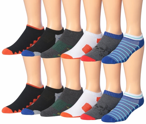 fachgo | James Fiallo Men's 12-Pairs Performance Low Cut Athletic Sport Socks