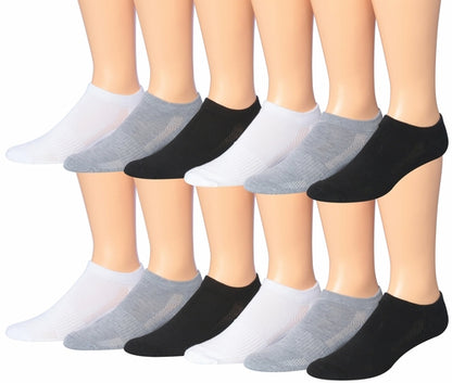 fachgo | James Fiallo Men's 12-Pairs Performance Low Cut Athletic Sport Socks