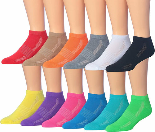 fachgo | James Fiallo Men's 12-Pairs Performance Low Cut Athletic Sport Socks