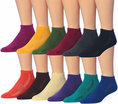 fachgo | James Fiallo Men's 12-Pairs Performance Low Cut Athletic Sport Socks