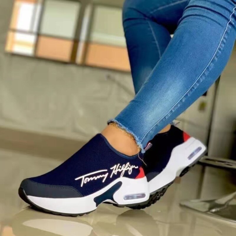 fachgo | Casual Breathable Wedges Ladies Walking Sneakers Flat Women Shoes