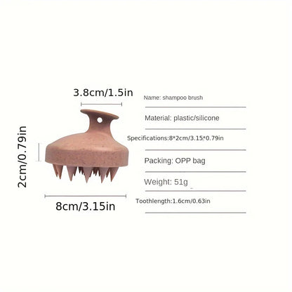 fachgo | Bath Brush Head Massage Shampoo Maintenance Cleansing Scalp Anti-Itching Shampoo Brush Silicone Shampoo Brush Bath Brush