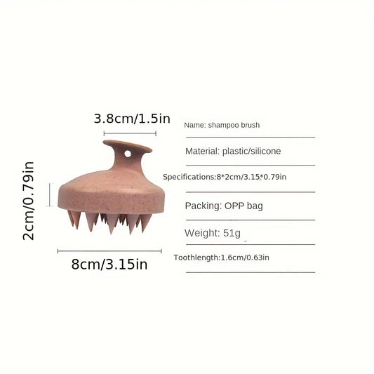 fachgo | Bath Brush Head Massage Shampoo Maintenance Cleansing Scalp Anti-Itching Shampoo Brush Silicone Shampoo Brush Bath Brush