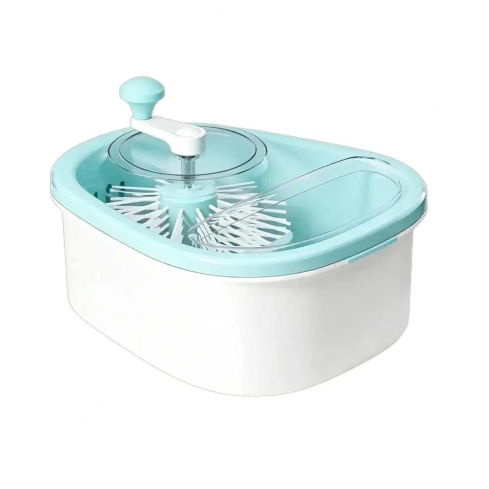 Manual Fruit & Vegetable Washer with Rotating Brush