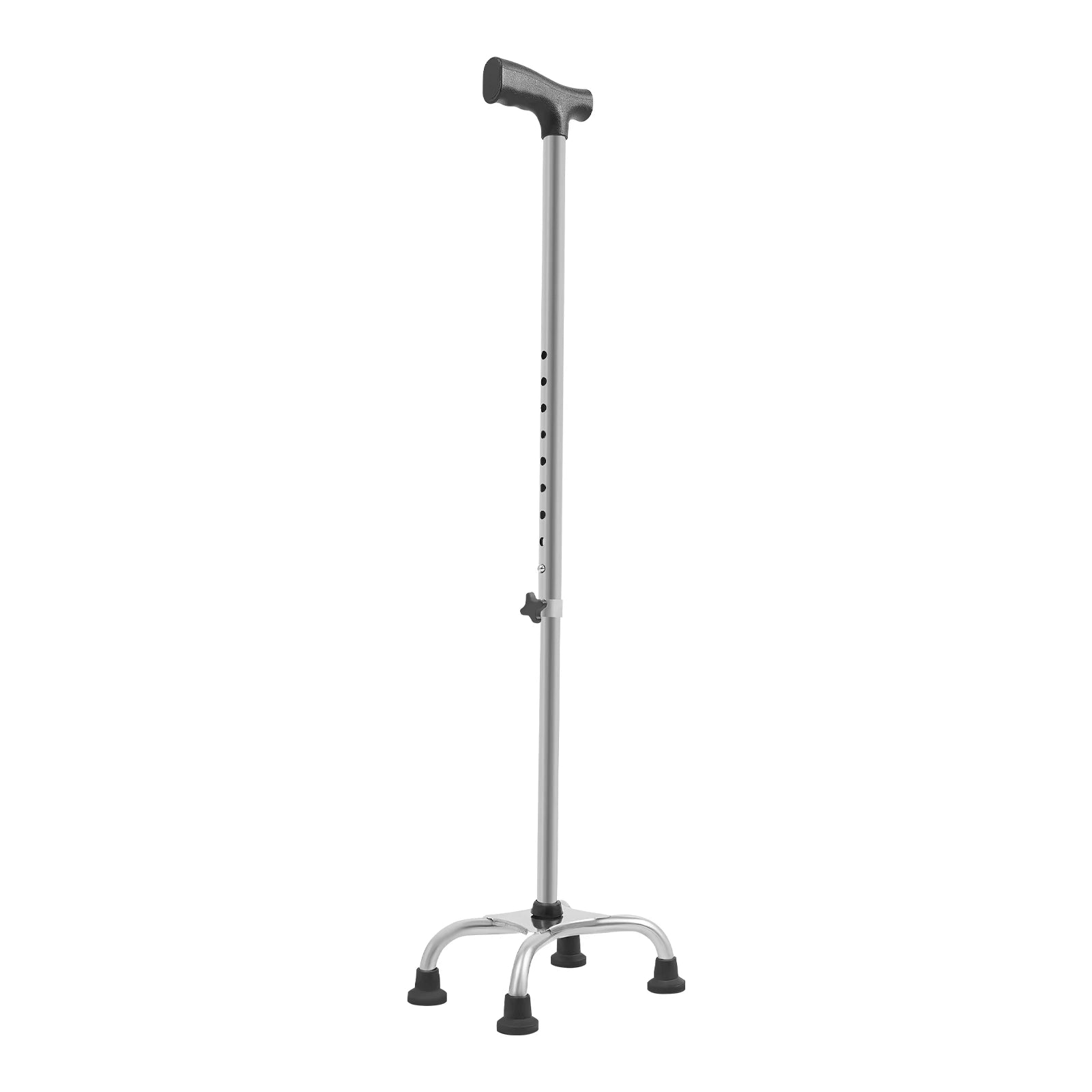 fachgo | Adjustable Walking Stick with 4 Feet, Walking Assist Cane with 4-Legged Base, Stair Lift Aid for Seniors
