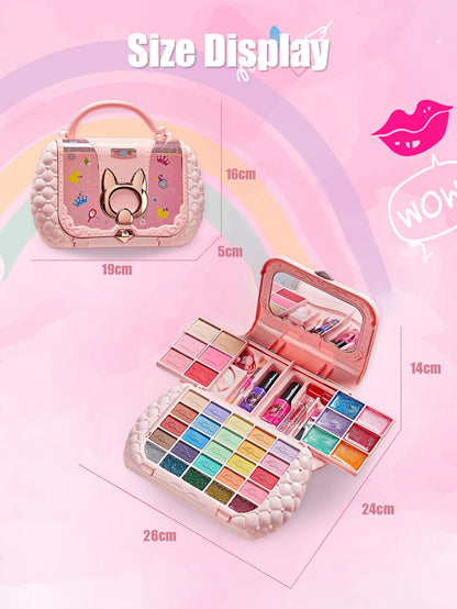 fachgo | Children's cosmetics set, girl's mirror, princess, real washable, pretending to play with beauty toys, non-toxic and safe gift