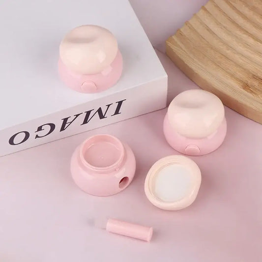 fachgo | 3.5g Mini Cosmetic Empty Jar Pots Makeup Skincare Container Face Cream Box Lip Balm Box With Silicone Spoon Refillable Bottles