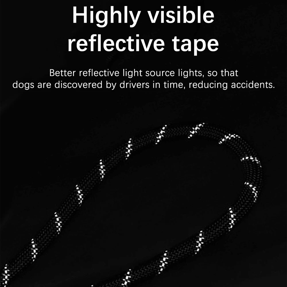 fachgo | 1 PC Hands Free Dog Leash for 2 Dogs Reflective Running Dual Dog Leash 360° Swivel Leash for Pet Outdoor Walking Jogging Hiking
