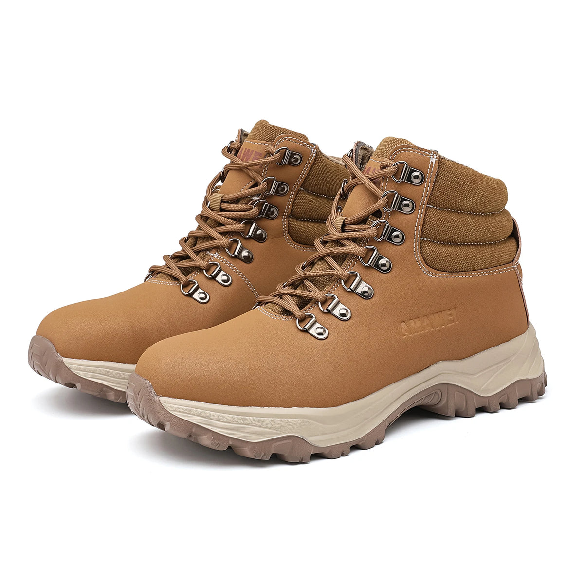 Safety Shoes for Men Waterproof Steel Toe Shoes Anti-smash Construction Boot Work Utility Shoes High Top Indestructible Shoes