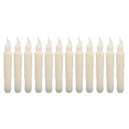 Pack of 12/24pcs LED Floating Taper Candles with Remote Flameless Flickering Hanging Candle Light for Home Christmas Party Decor