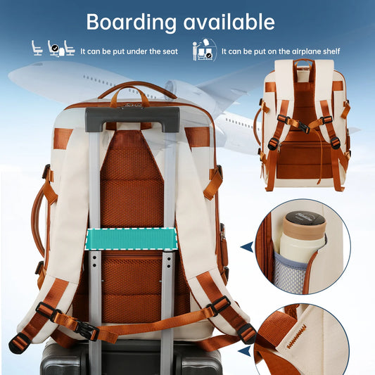 fachgo | Backpack Unisex New Simple Business Computer Backpack Outdoor Large Capacity Travel Bag Student School Bag Boys
