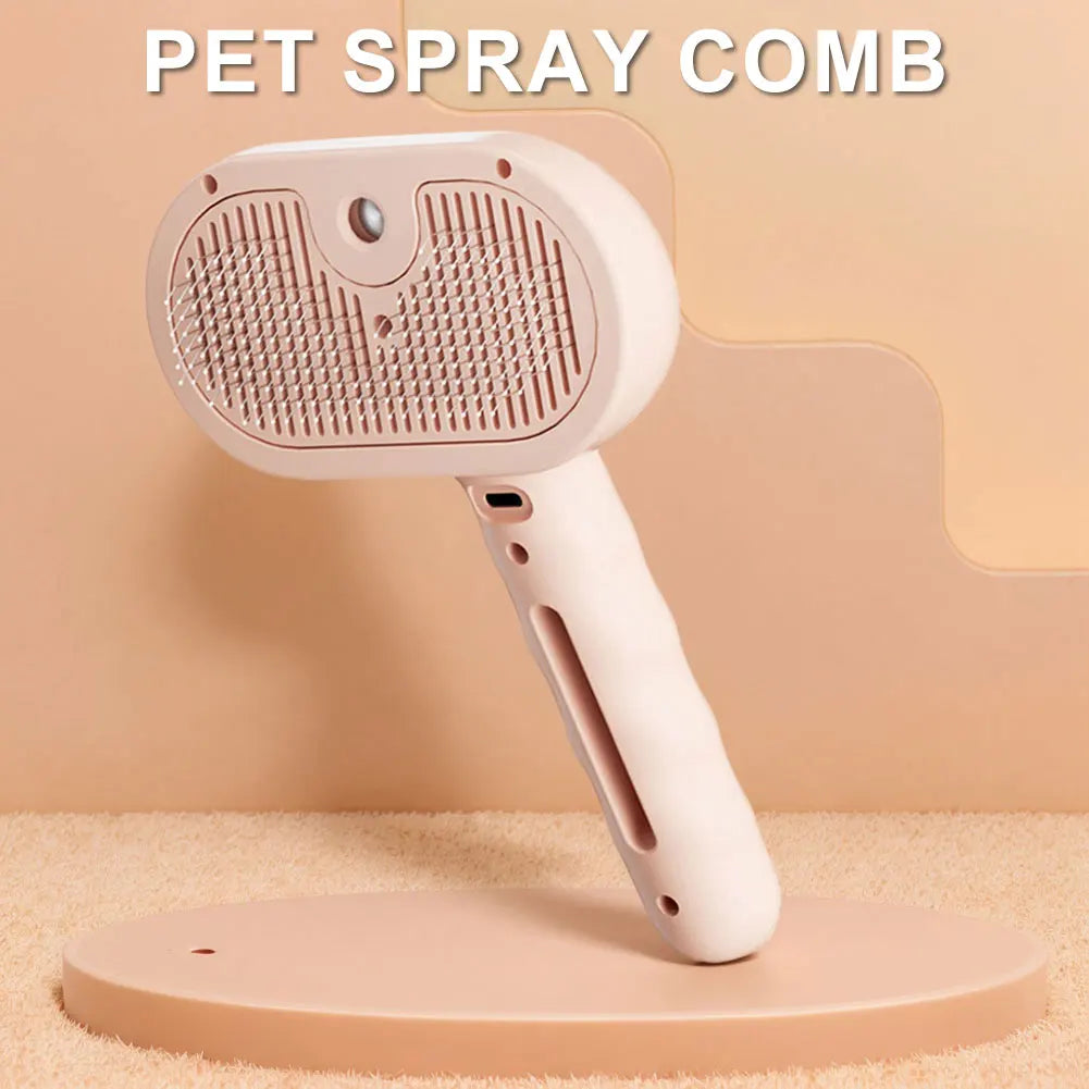 fachgo | 3 in 1 Cat Steam Brush Cat Hair Brush Pet Brush Pet Hair Cleaning Brush Comb for Shedding & Grooming for Cats Dogs Small Animals