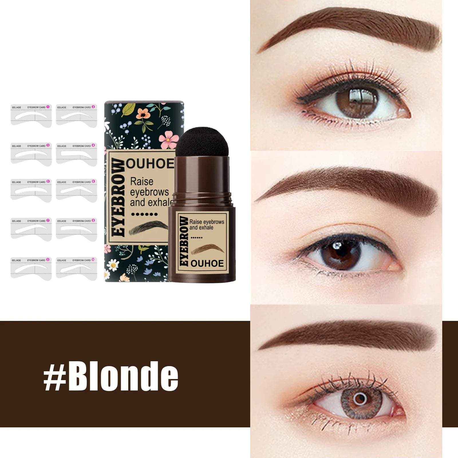 fachgo | Seal Eyebrow Powder Stick Eyebrow Print Lazy Person Waterproof Sweat Proof No Shedding Makeup Hairline Shadow Powder