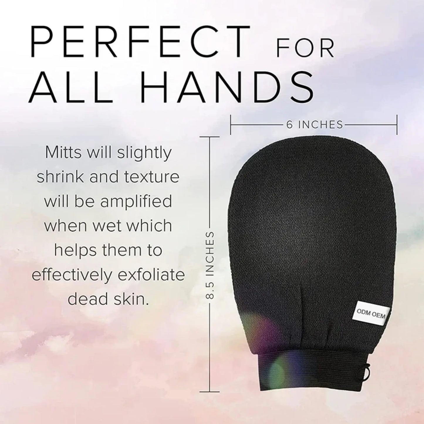 fachgo | Bath Scrub Glove Exfoliating Body Facial Tan Massage Glove Exfoliator Glove Random Color Bath Shower Wash
