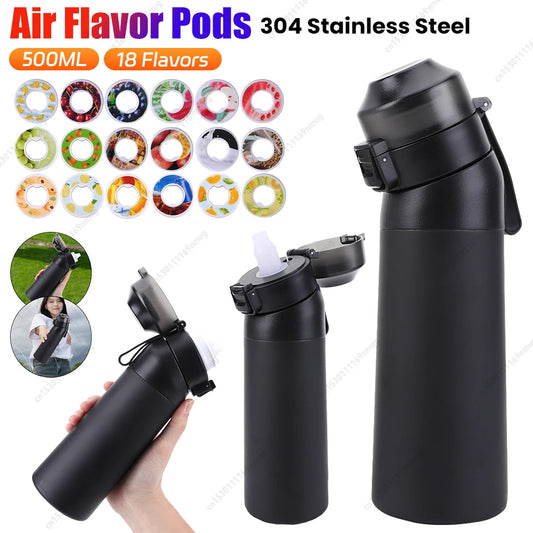 fachgo | Air Flavor Pods Water Bottle Flavor Caps Fruit Scent Pods For Water Bottles Sports Water Cup Rings Stainless Steel Water Cup
