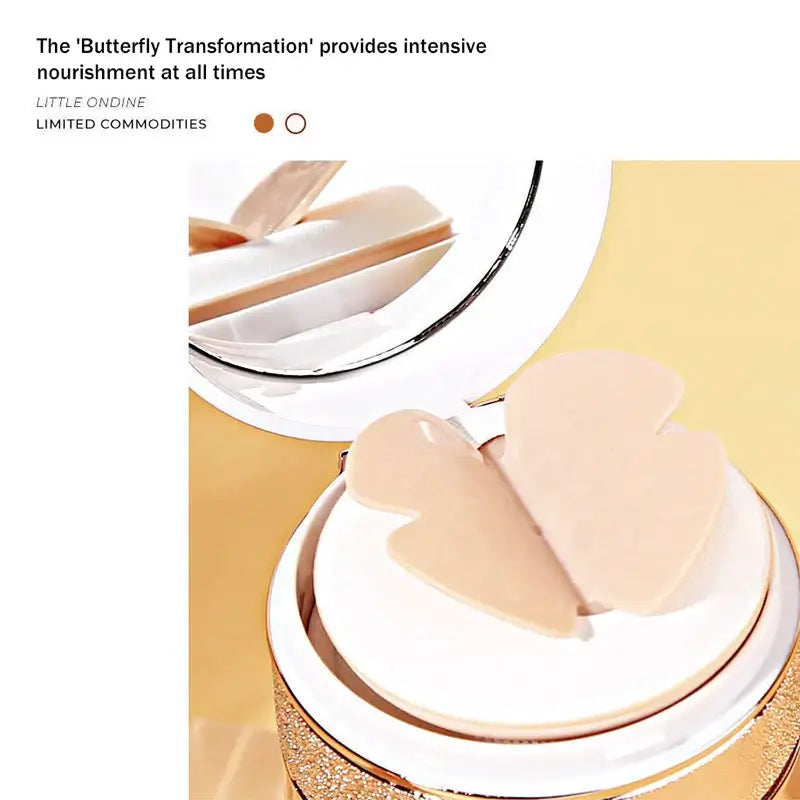 fachgo | Air Cushion BB Cream Moisturizing Foundation Concealer Whitening Oil-control Waterproof Butterfly Powder Puff Makeup Cosmetics