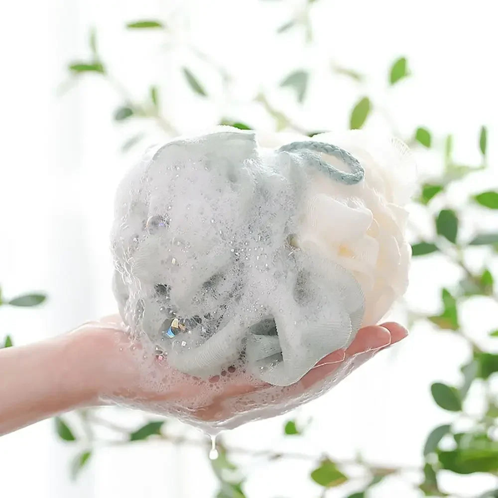 fachgo | Soft Shower Mesh Foaming Sponge Body Scrub Exfoliating Back Brush Skin Cleaner Bath Bubble Ball Skin Care Bathing Accessories