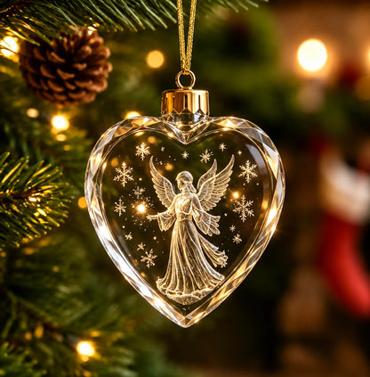 Christmas Tree Ornament Warm Holiday Hanging Decoration Winter Scenery Ornament Acrylic Transparent Acrylic Pendant For Mantel