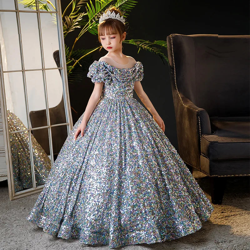 fachgo | 2023New Children's Dress Princess Dress High-end Model Show Girl Host Dress Birthday Stylish Banquet
