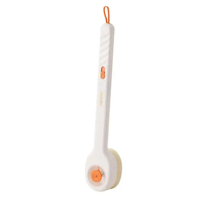 17 Inch Long Handle Bath Brush with Soap Dispenser Soft Bristles for Hard-to-Reach Back Shower Body Cleaning