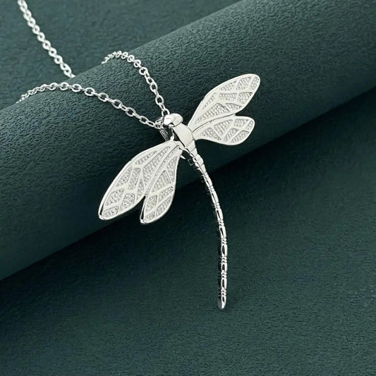 fachgo | Dragonfly Pendant Chain Necklace for Women