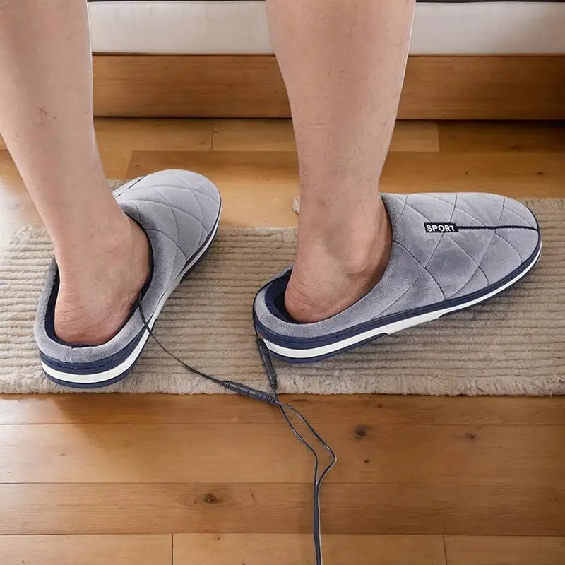 USB Heated Slippers with Soft Velvet Lining