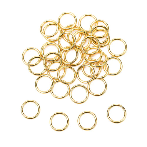 fachgo | 100pcs PVD Never Fade Stainless Steel Open Jump Rings 4 5 6 8 10 mm