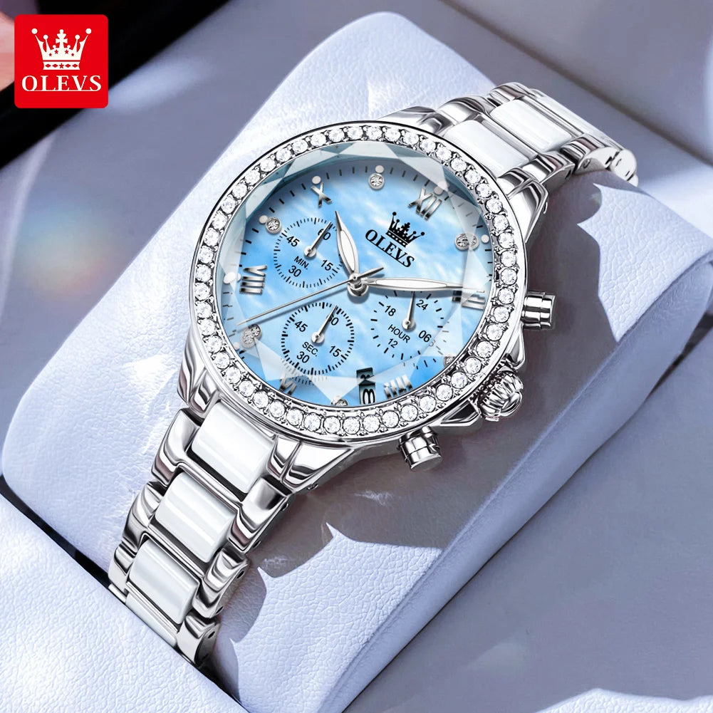 fachgo | OLEVS 9999 Diamond Women’s Quartz Watch