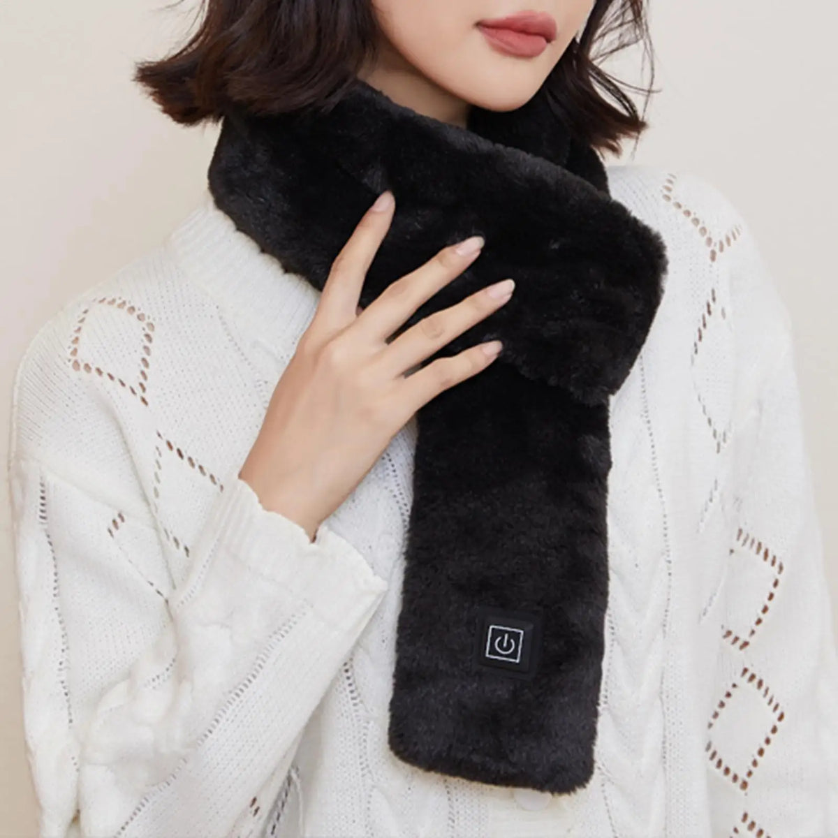 Heating Scarf USB Rechargeable Electric Heated Scarf Soft Heating Neck Wrap Three-gear Temperature Control Neck Wrap Warme