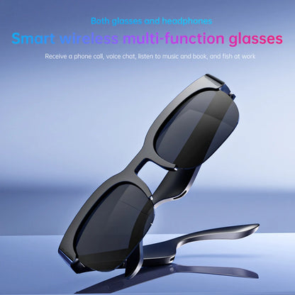 fachgo | Smart Glasses with AI Translator Hands-Free Music & Calls BT Sunglasses UV Protection Outdoor Sports Headphones for Men Women