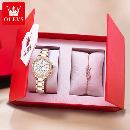 fachgo | OLEVS 9999 Diamond Women’s Quartz Watch