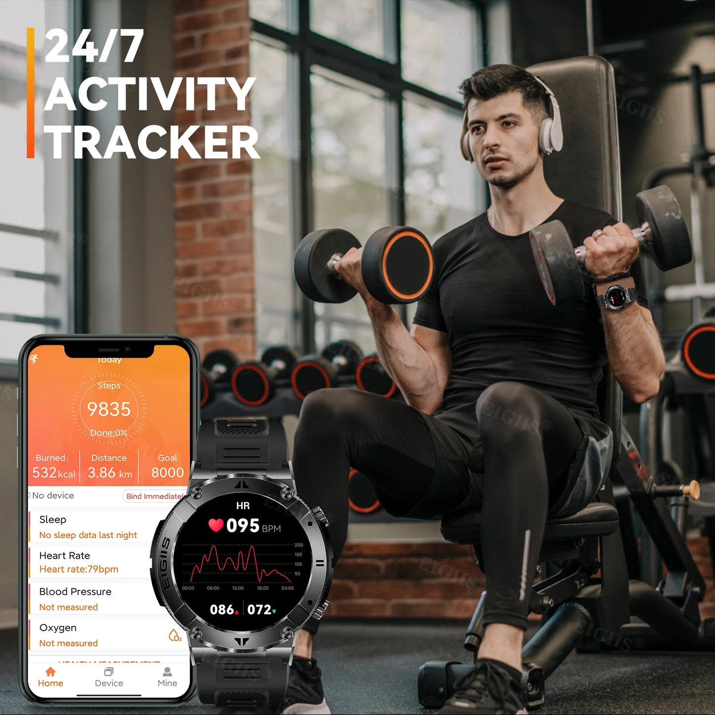 fachgo | LaNikar Smart Watch Men TFT Display Bluetooth Call Blood Pressure Sport Fitness Health Monitor Custom Dial Waterproof Smartwatch