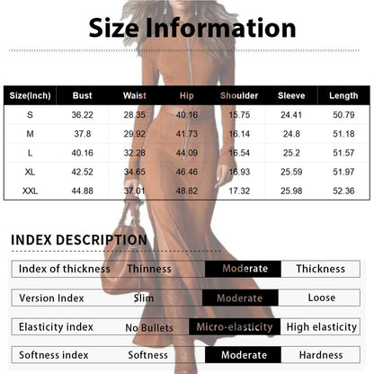 fachgo | Fashion Western Cowboy Long Dress with Pleated Wrap Design Solid Skinny Flowing Ruffled Hem Maxi Dress Chic Travel Clothes