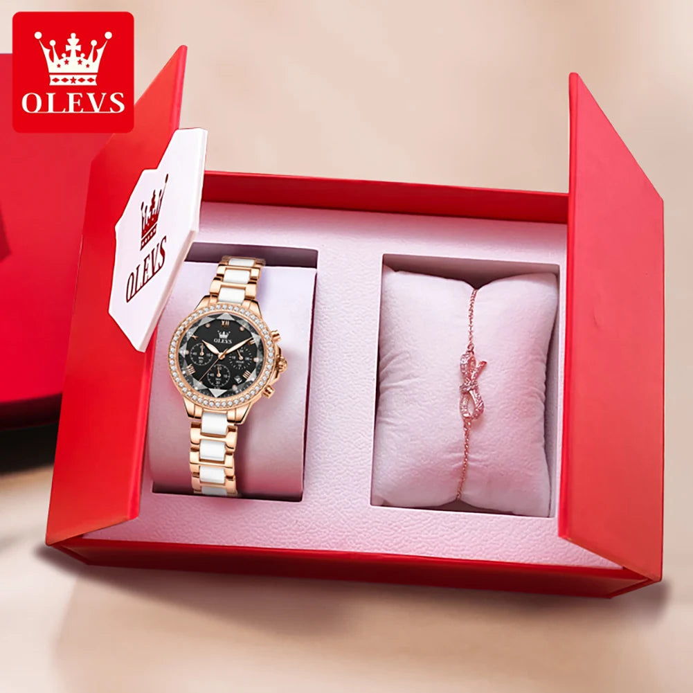 fachgo | OLEVS 9999 Diamond Women’s Quartz Watch
