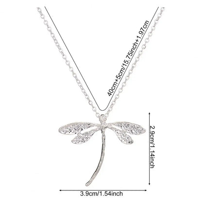 fachgo | Dragonfly Pendant Chain Necklace for Women