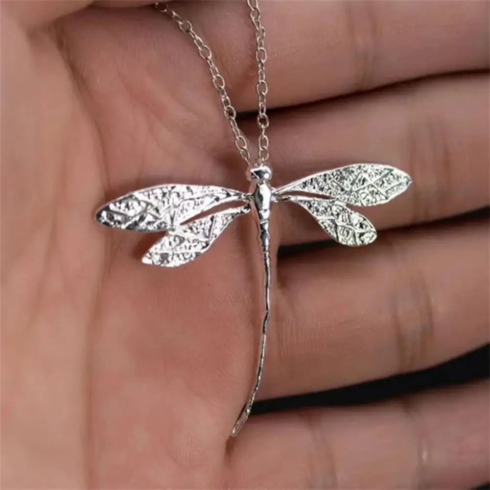 fachgo | Dragonfly Pendant Chain Necklace for Women