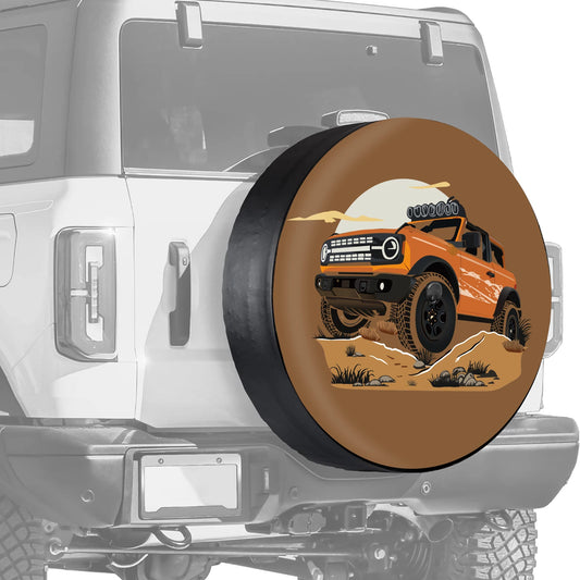 fachgo | LS AUTO Car Exterior Accessories 32 Inches Spare Tire Cover Back Wheel Cover Storage Bag Protector For Ford Bronco 2021 2022