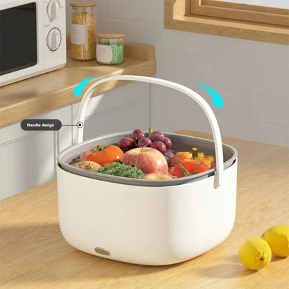 Vegetable Washing Machine Wireless Vegetable Disinfection Fruit Purifier Sterilize Kitchen Fruit Dirt Cleaning Purifier Basket